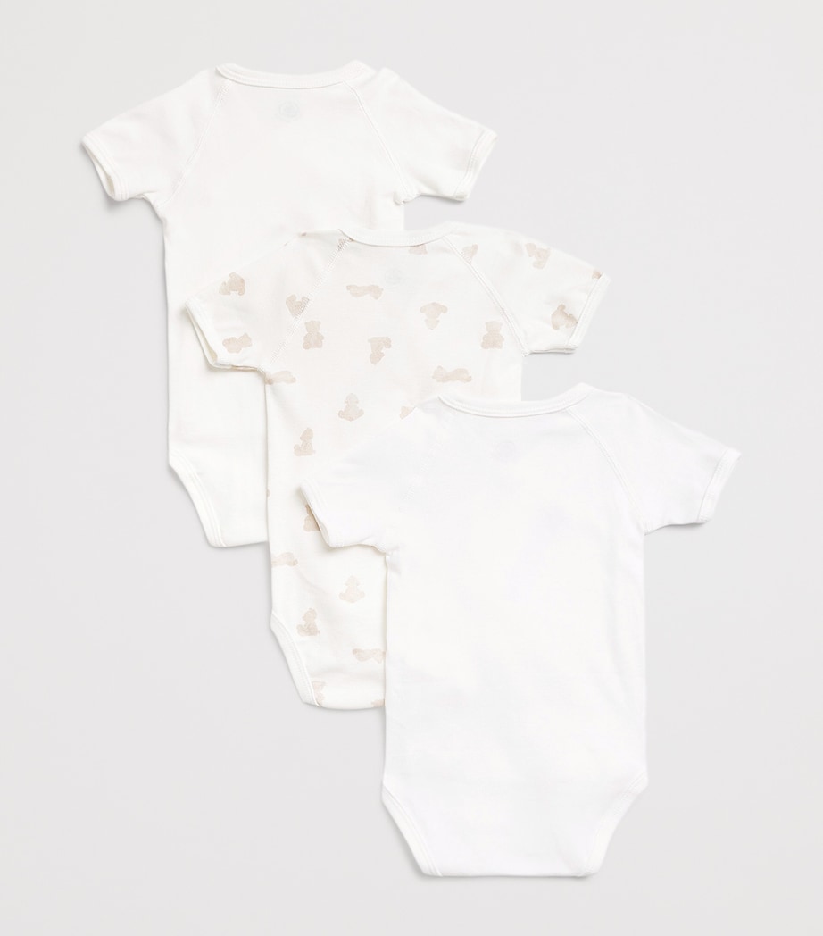 Petit Bateau Set of 3 Organic Cotton Bodysuits (1-12 Months)