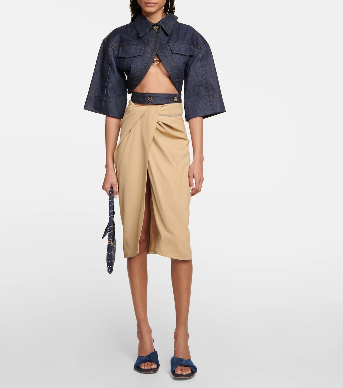 Jacquemus - Les Mules Bagnu denim mules