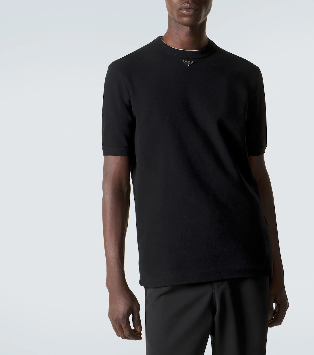 Prada - Logo cotton T-shirt