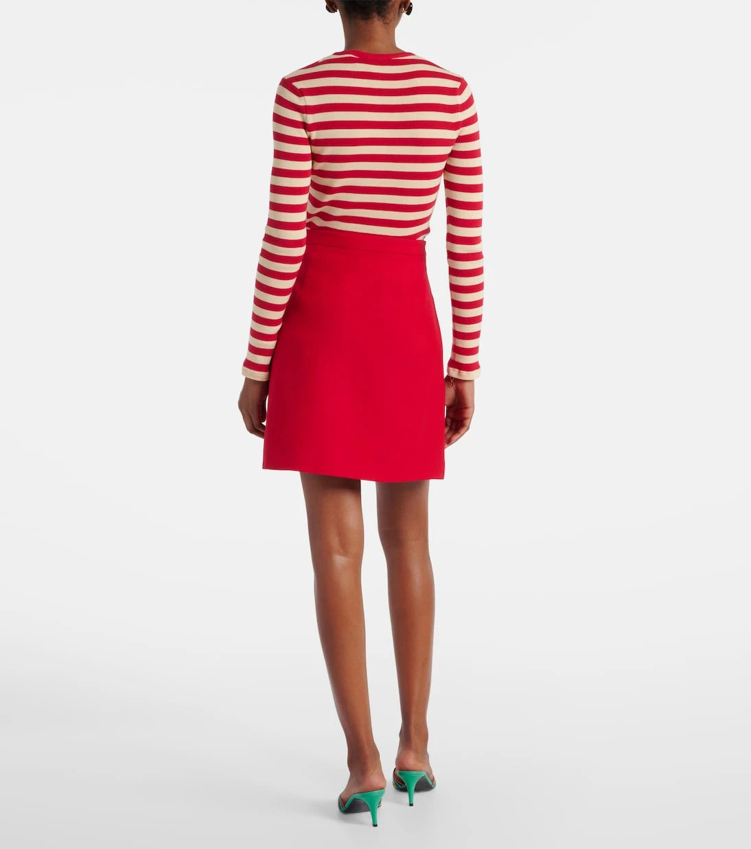 Valentino - Wool and silk Crepe Couture miniskirt