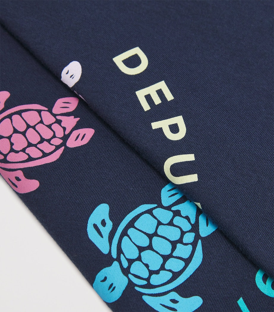 Vilebrequin Kids Cotton Logo Turtle T-Shirt (2-14 Years)