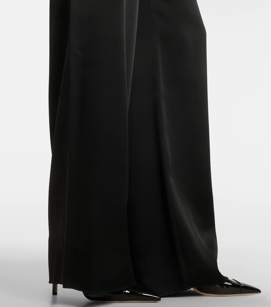 Max Mara - Crêpe satin wide-leg pants