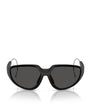 Moncler Black Laszer Irregular Sunglasses