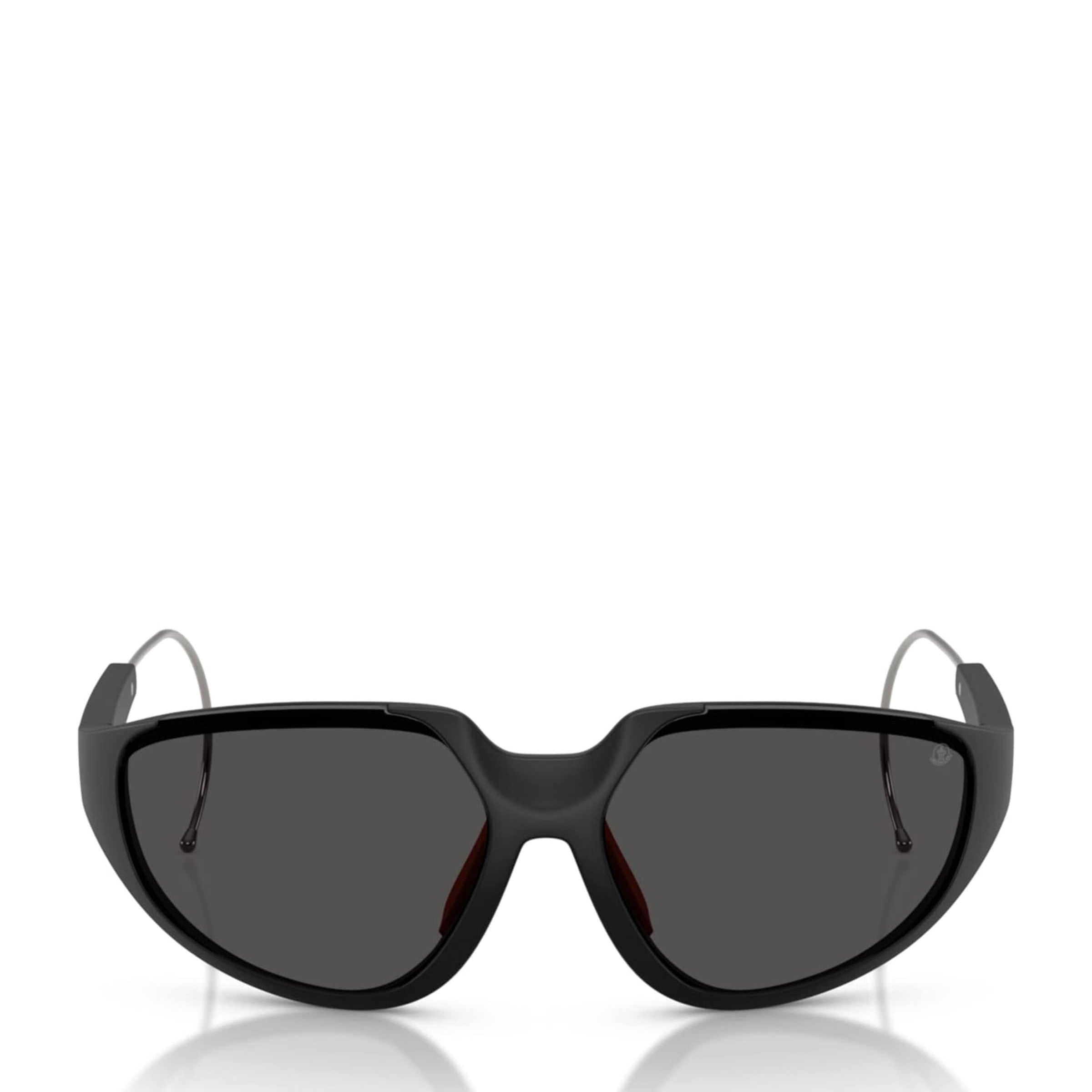 Moncler Black Laszer Irregular Sunglasses