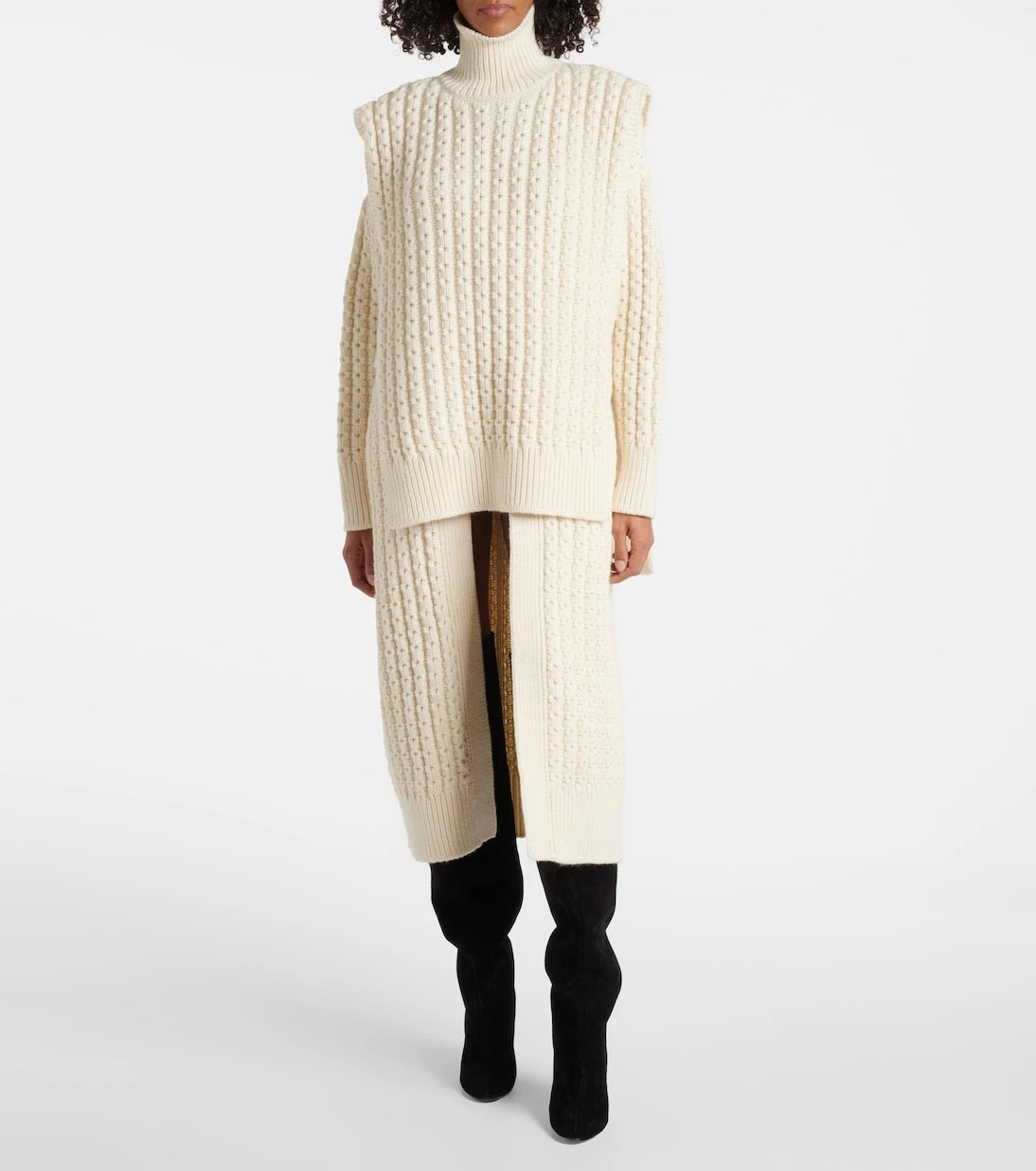 Alaïa - سترة صوفية بدون أكمام