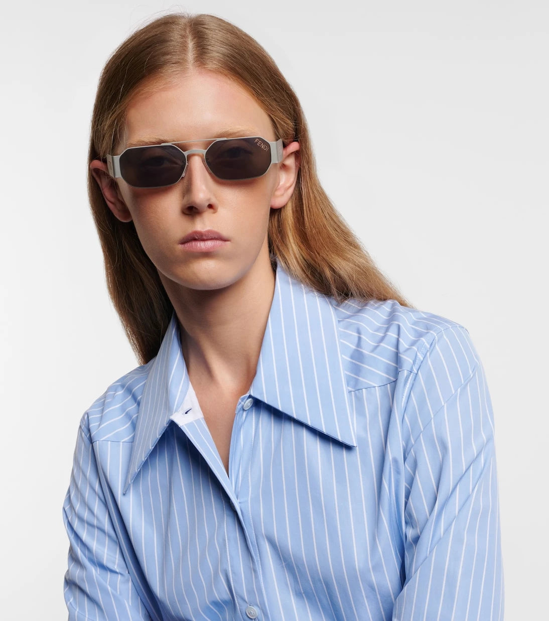 Fendi - Fendi Cut Out square sunglasses