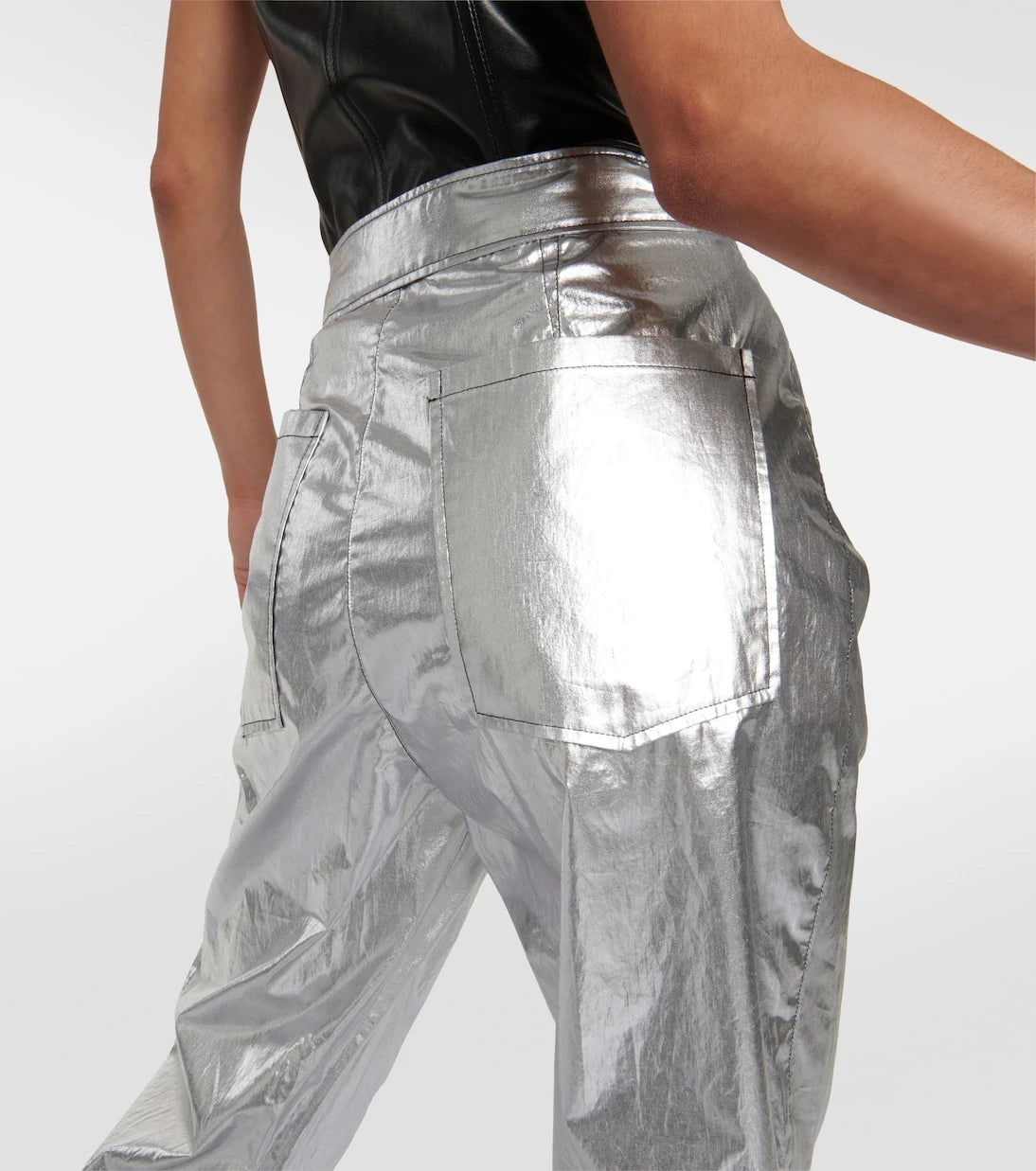 Isabel Marant - Anea high-rise coated cotton pants