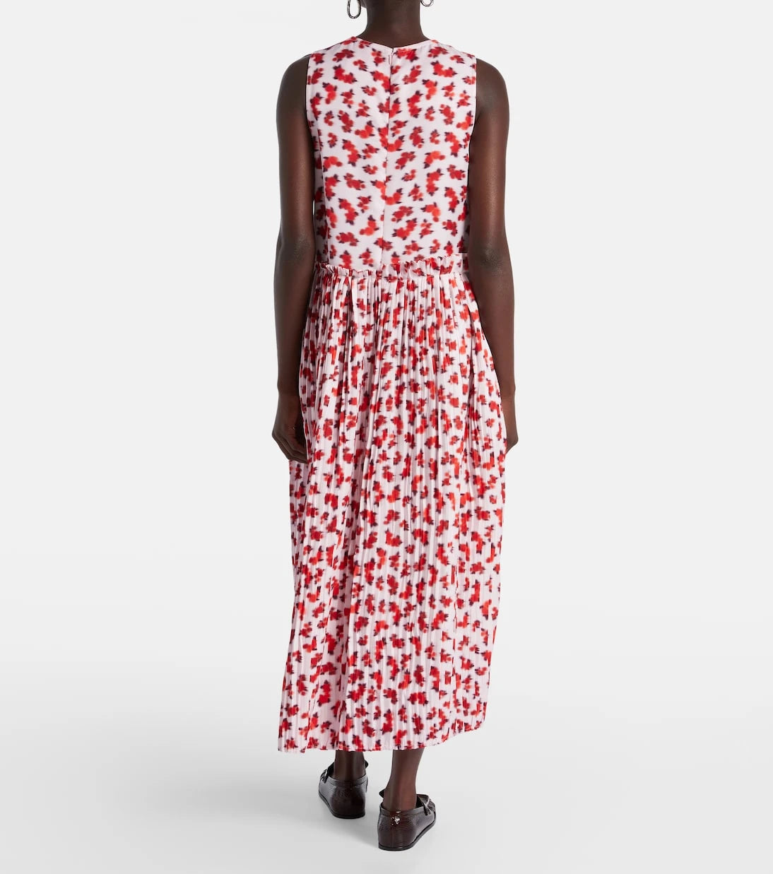 Jil Sander - Floral pleated midi dress