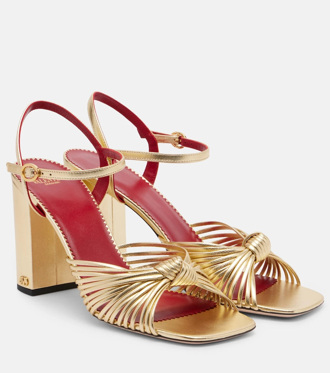 Valentino Garavani - Annet metallic leather sandals