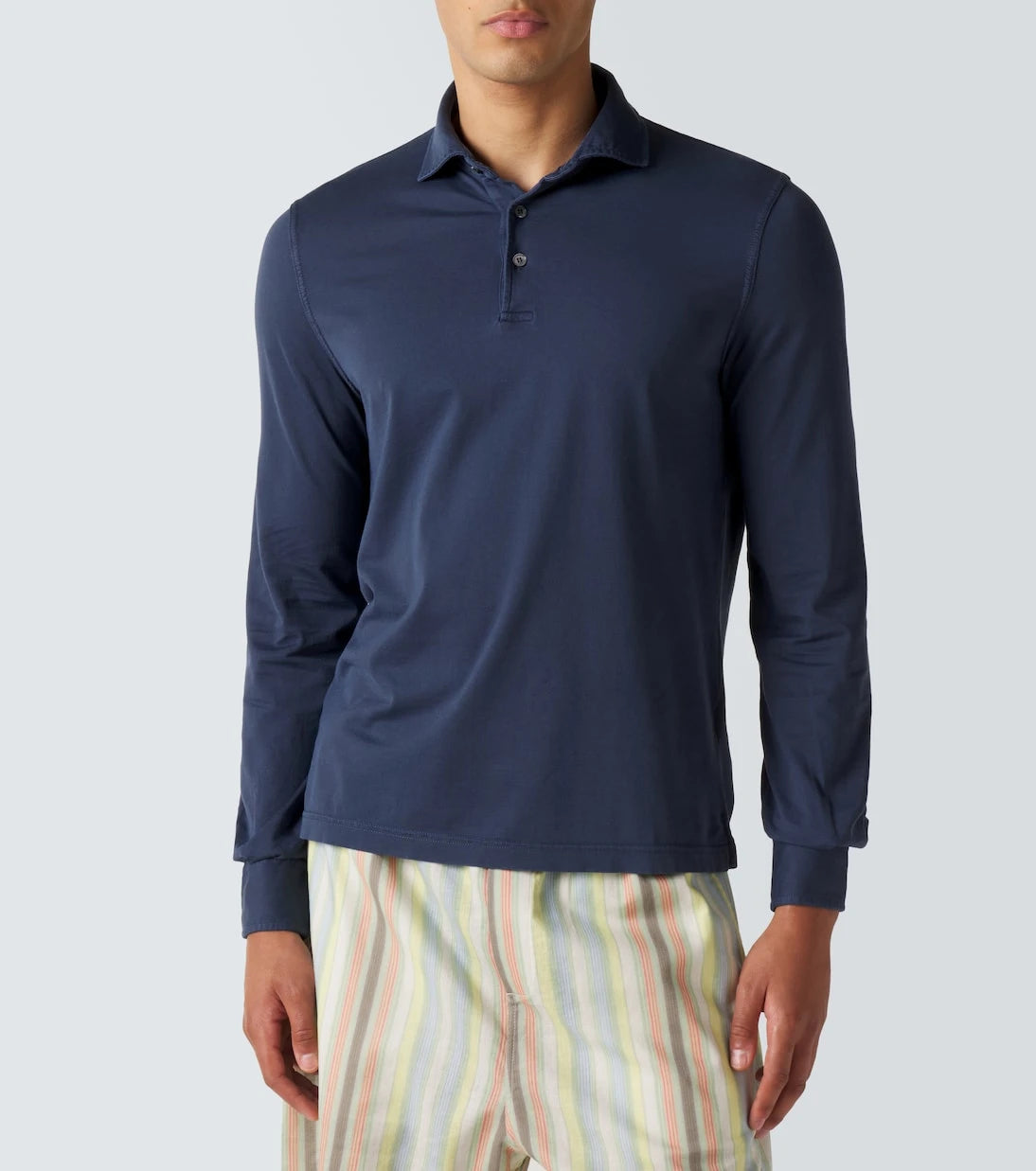 Fedeli - Cotton piqué polo shirt