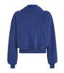 Alexander Wang Blue Cotton Logo Cropped Hoodie