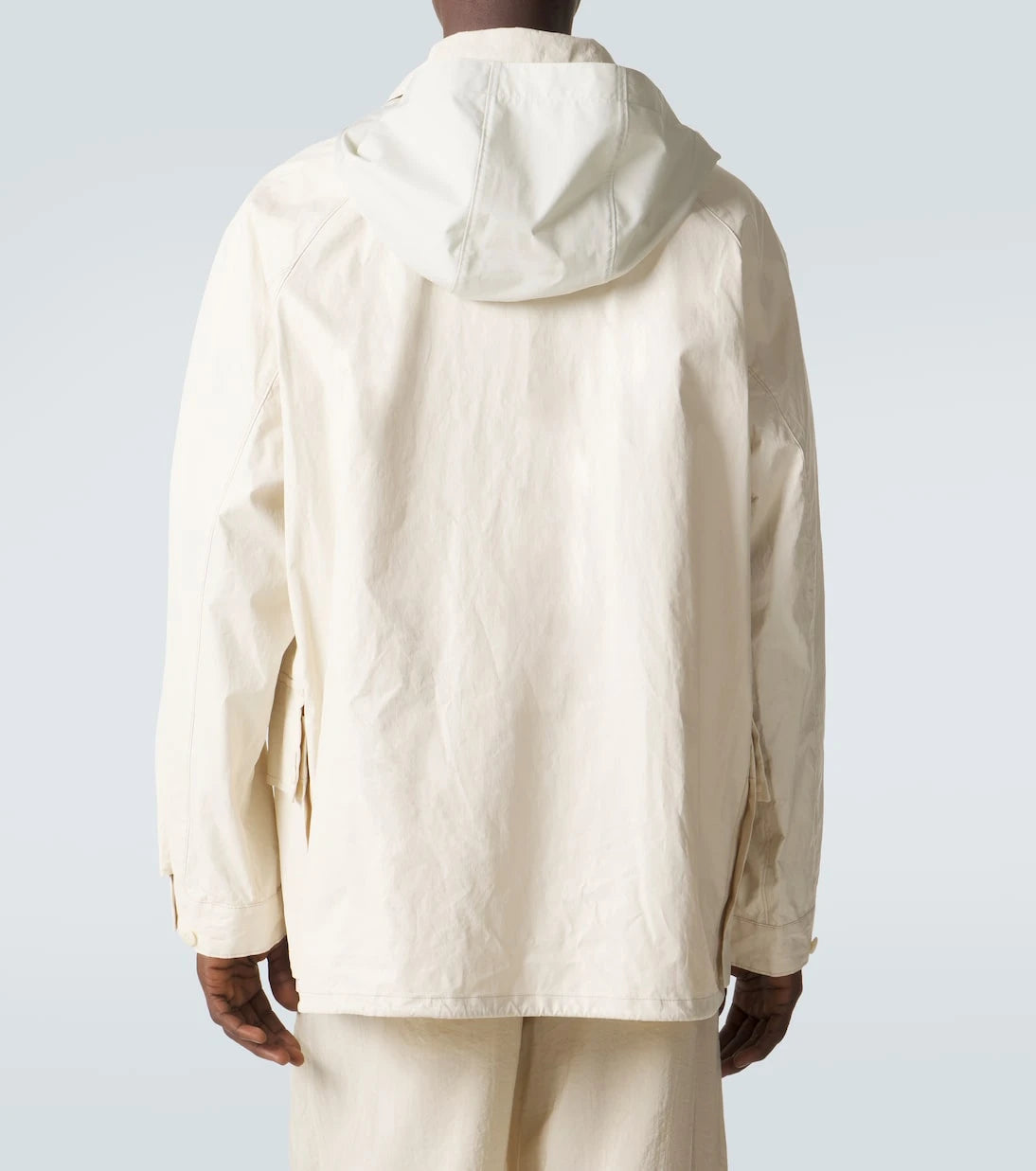 Lemaire - Hooded coated linen-blend raincoat