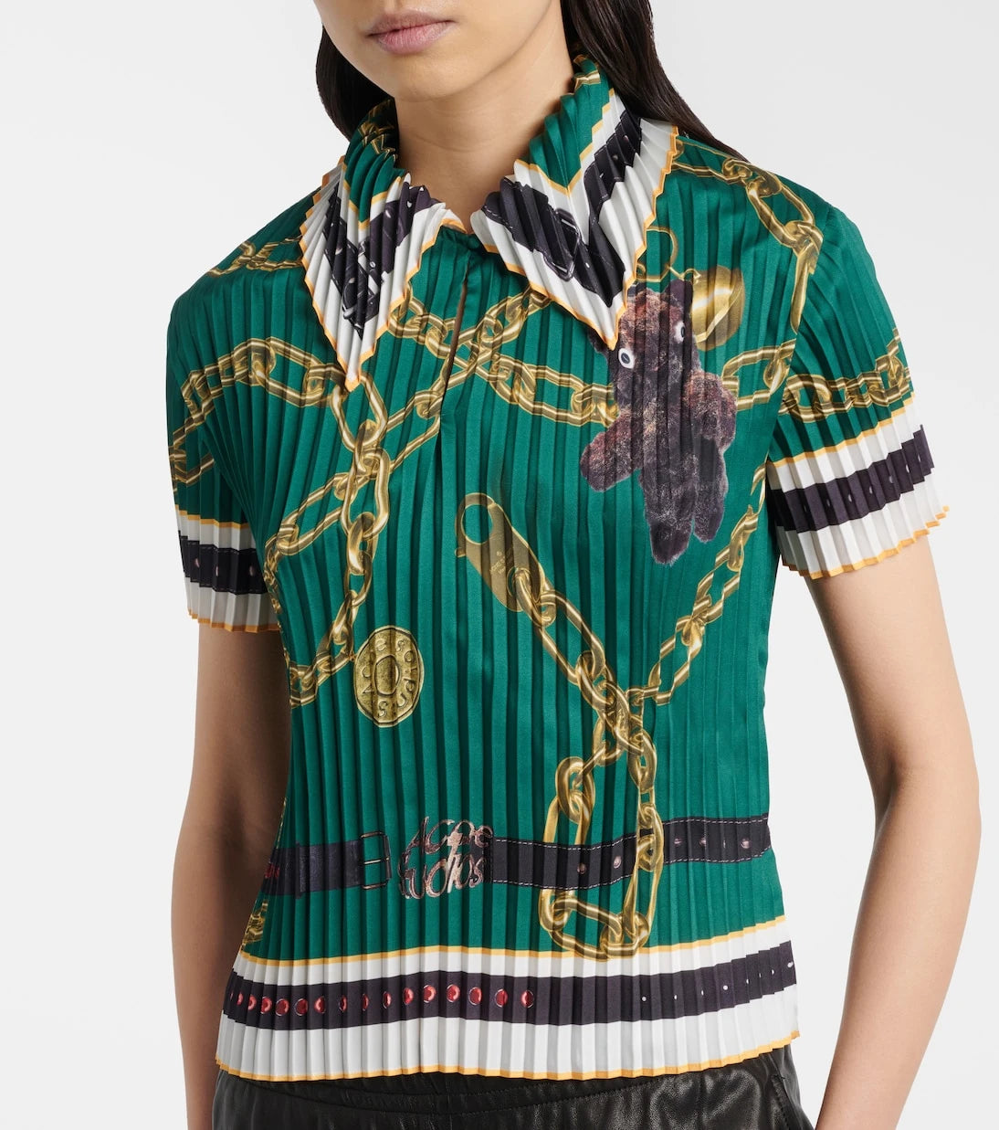 Acne Studios - Printed pleated top
