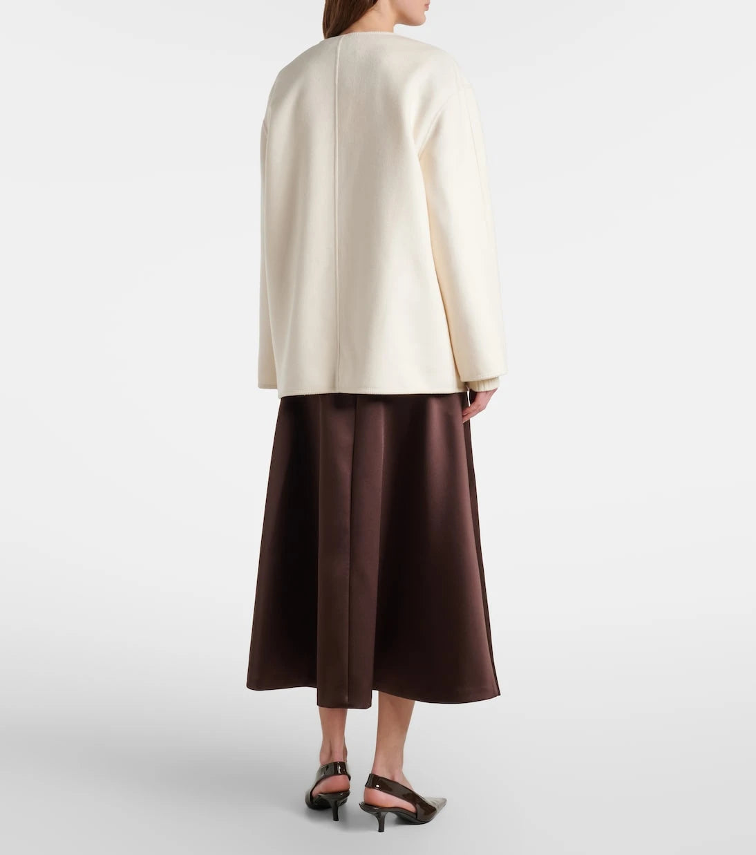 Róhe - Satin midi skirt
