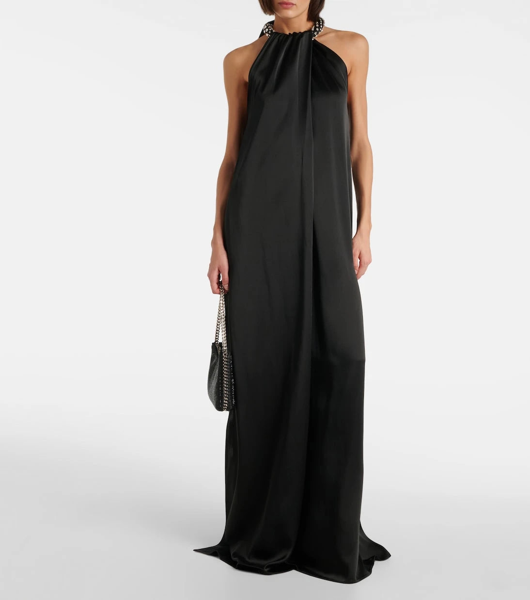 Stella McCartney - Embroidered halterneck gown
