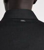 Black Water-Repellent Cashmere-Silk Overshirt