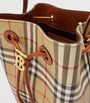 Brown Small Check Monogram Bucket Bag