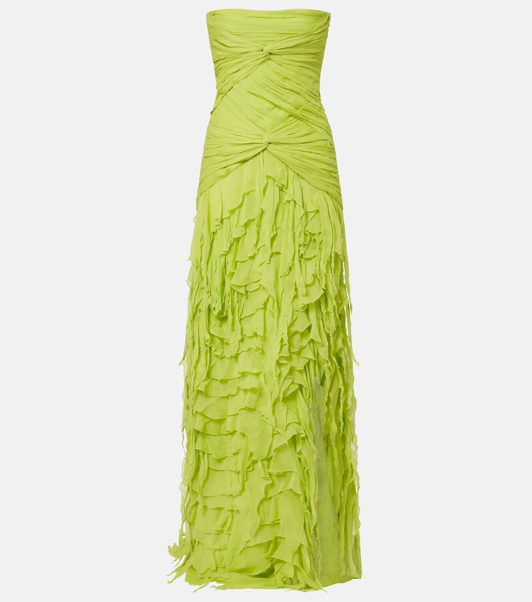 Blumarine - Ruffled georgette maxi dress