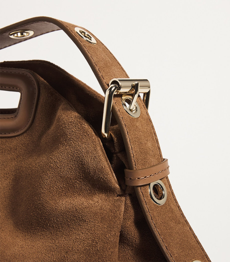 Suede Miss M Shoulder Bag CAMEL