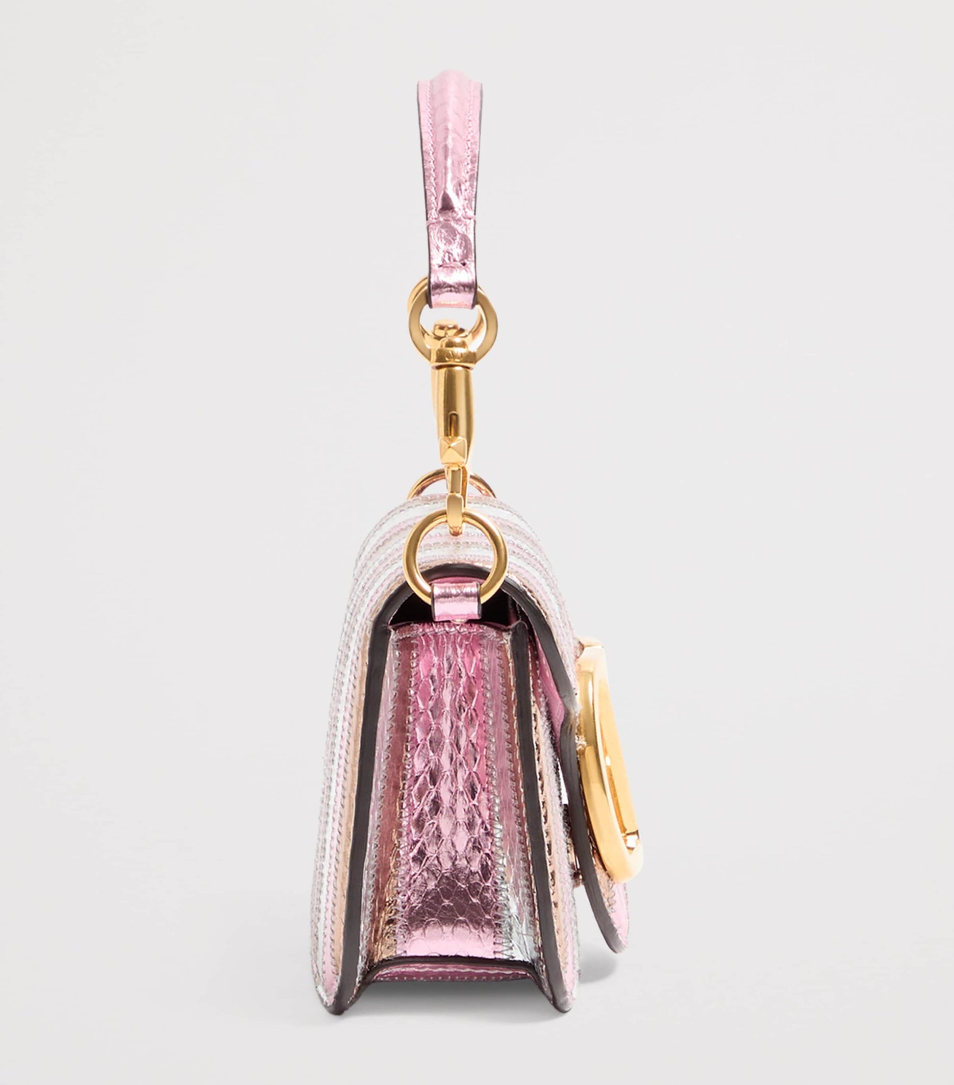 Metallic Leather Loco Shoulder Bag