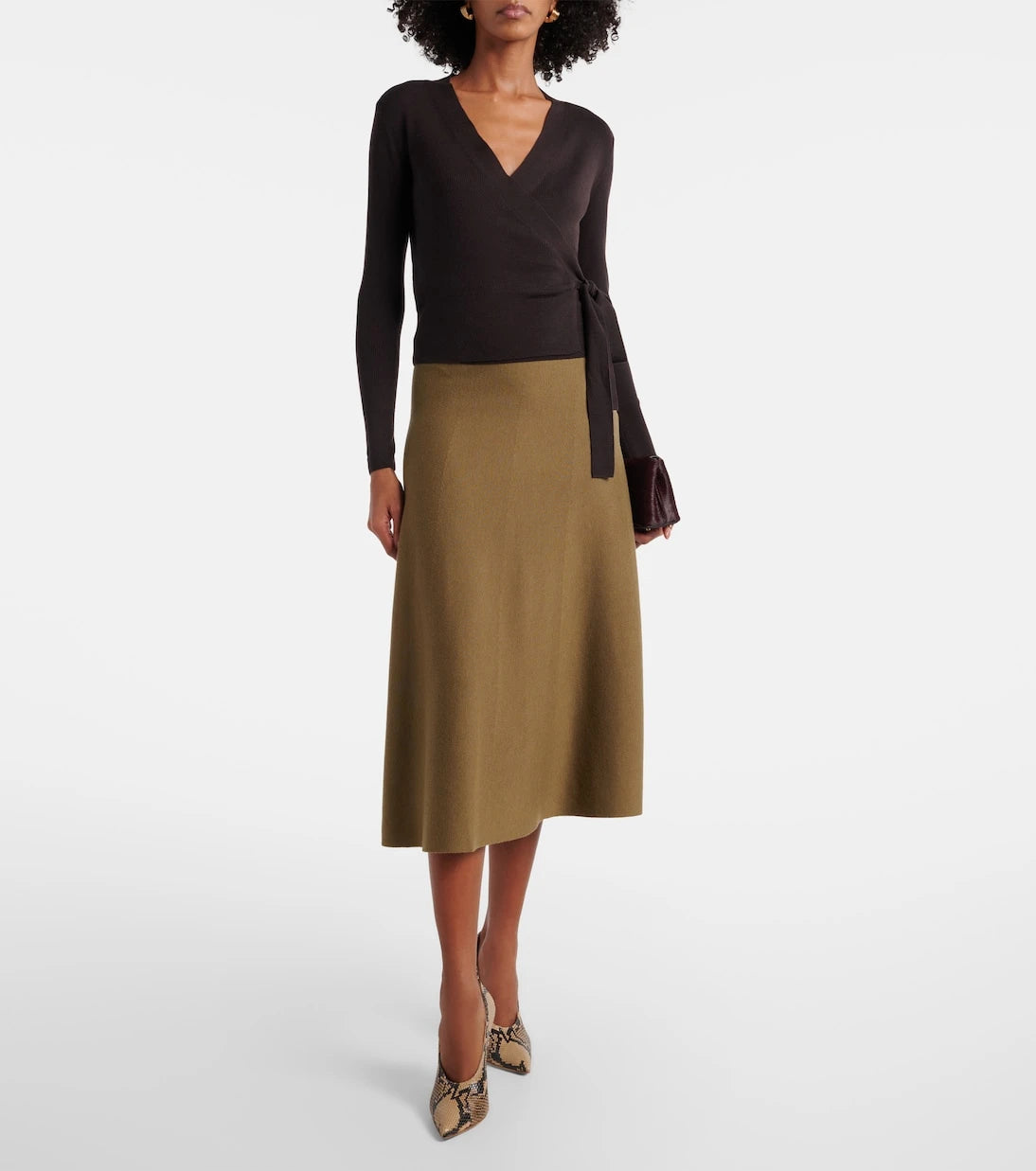 Jardin des Orangers - Virgin wool wrap cardigan