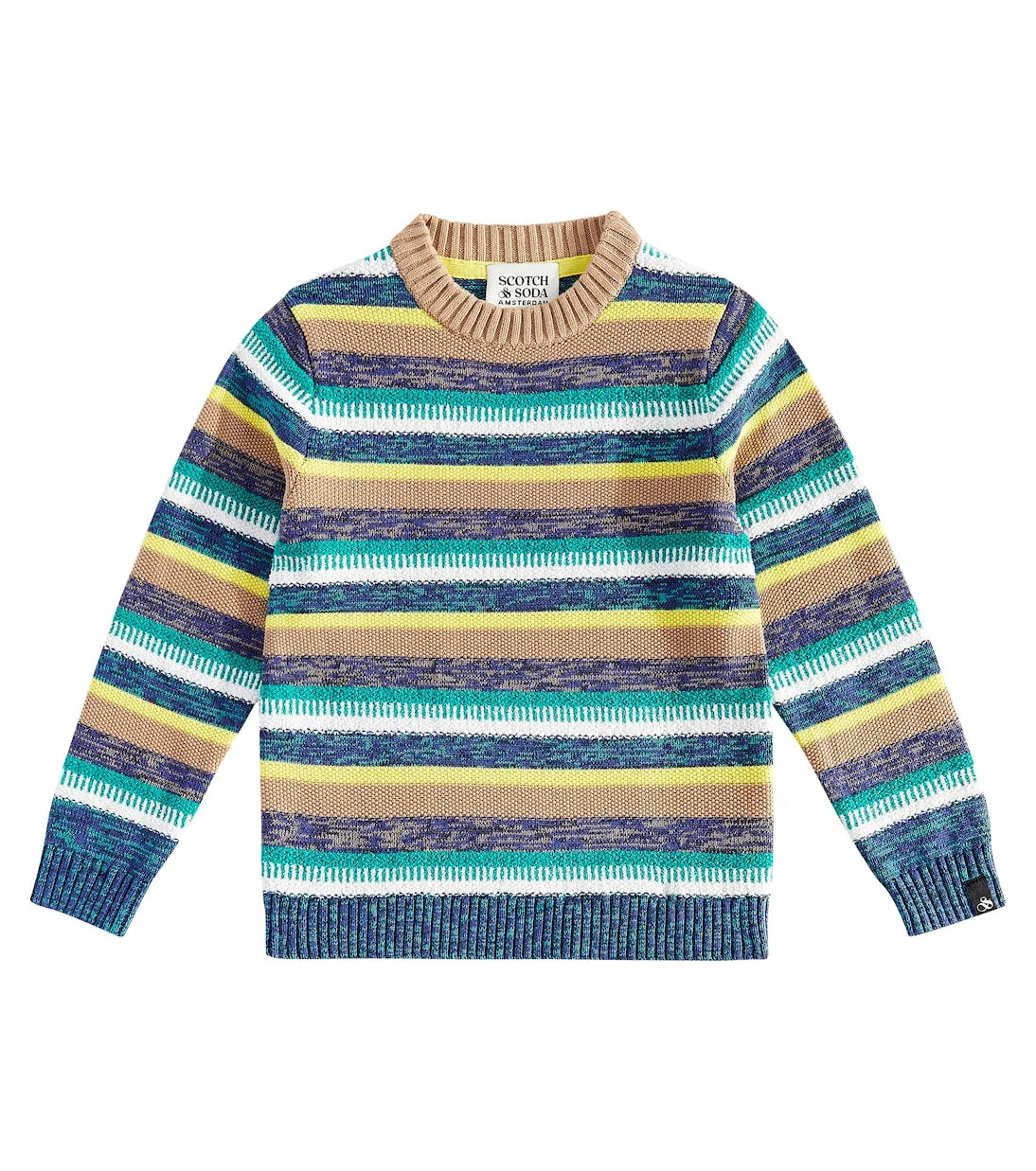 Scotch & Soda Kids - Striped cotton-blend sweater