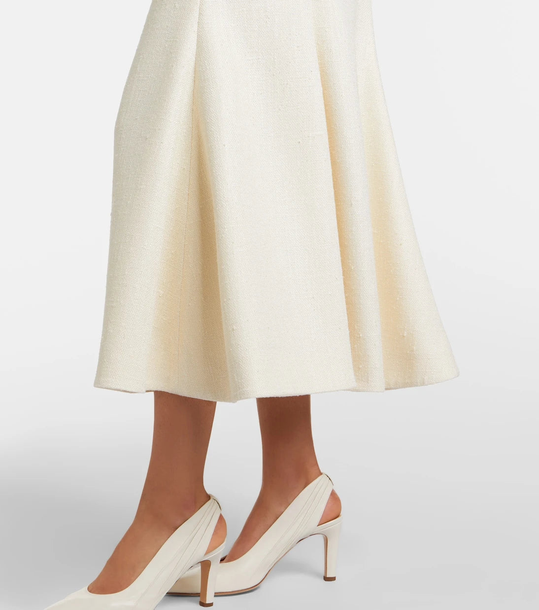 Gabriela Hearst - Patterson silk and wool midi skirt