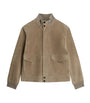Dunhill Grey Suede Harrington Jacket