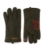 Fleece Leather-Trim Coalford Gloves