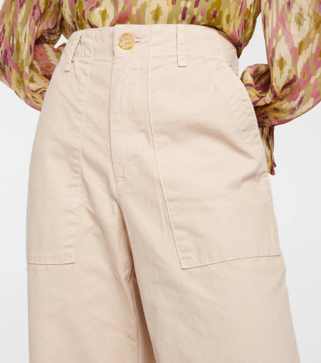 Velvet - Mya cropped cotton wide-leg pants