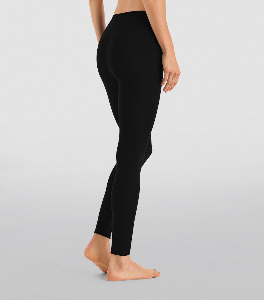 Hanro Black Silk-Cashmere Leggings