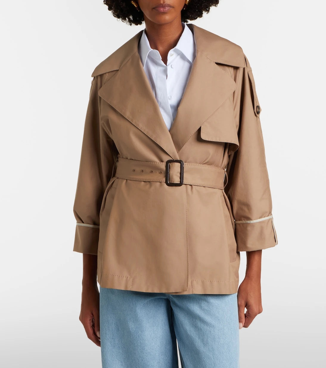 Max Mara - Clara cotton-blend gabardine trench coat