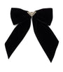 Prada Black Velvet Bow Hair Clip