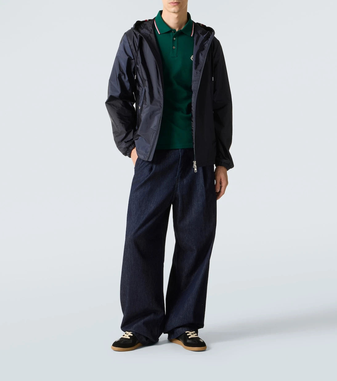 Moncler - Logo cotton piqué polo shirt