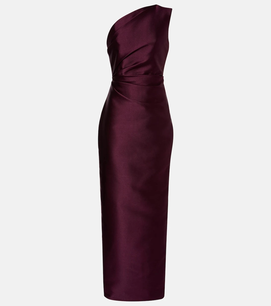 Solace London - Kira draped satin gown
