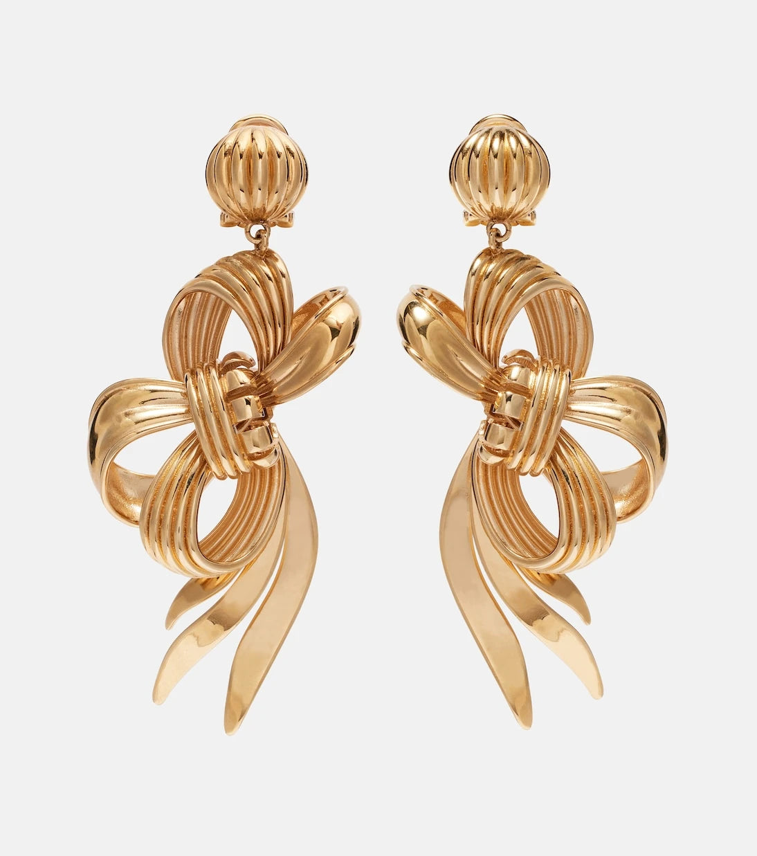 Miu Miu - Bow-detail clip-on earrings