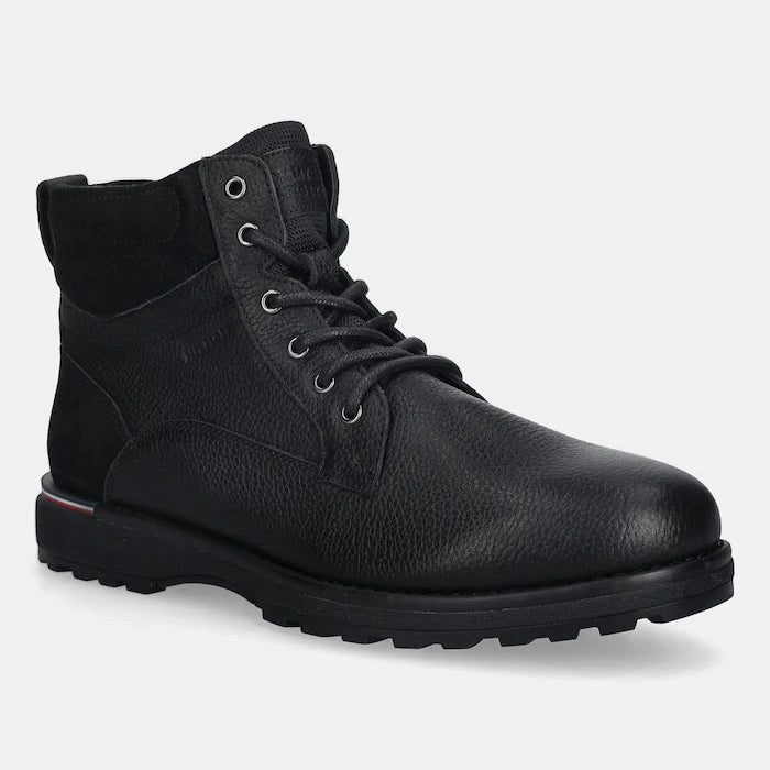 Кожени обувки Tommy Hilfiger CORPORATE W LTH LACE BOOT