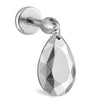 Maria Tash Faceted Pear Threaded Charm Earring (7.5mm)