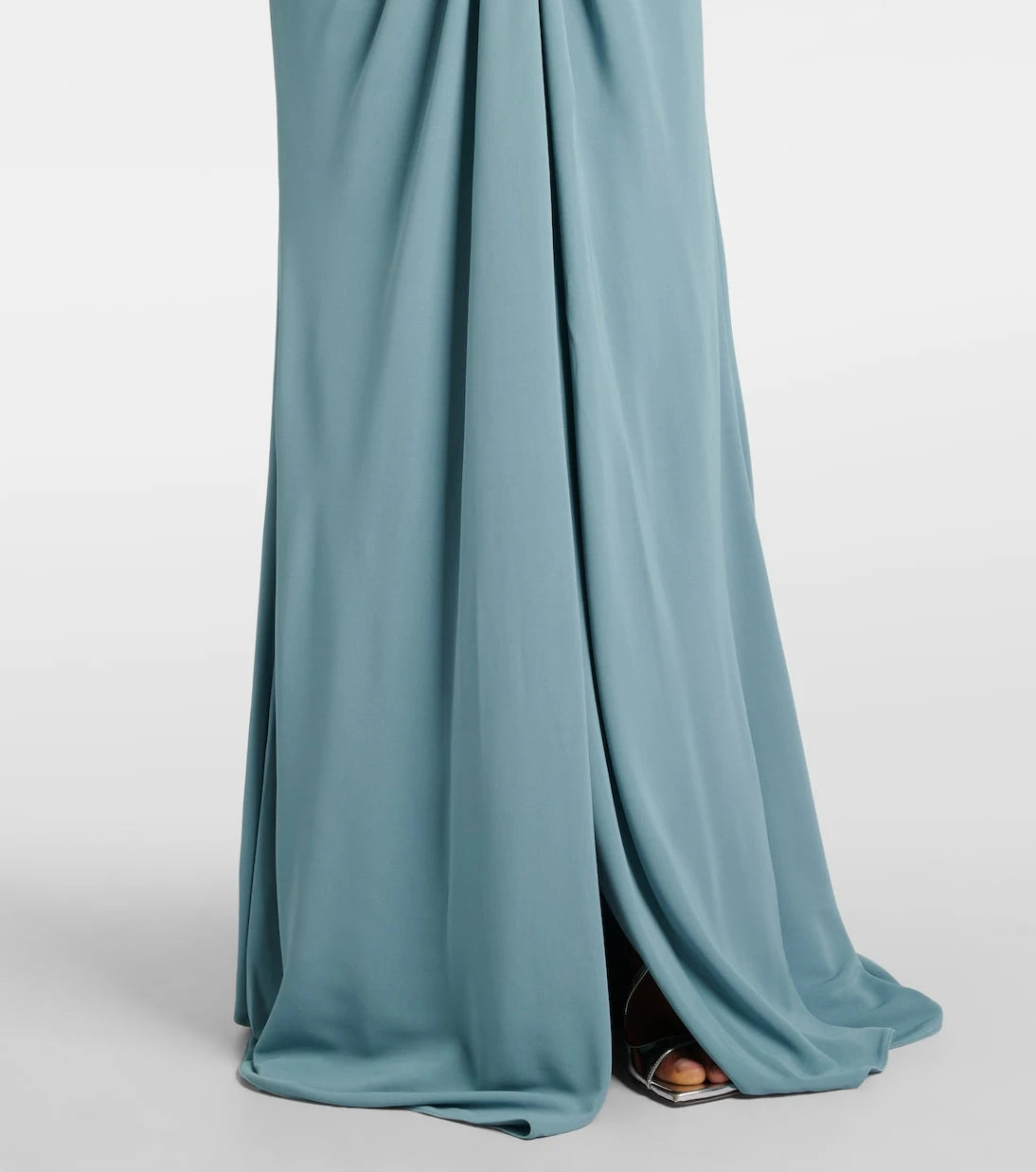 Elie Saab - Bow-detail ruched jersey gown