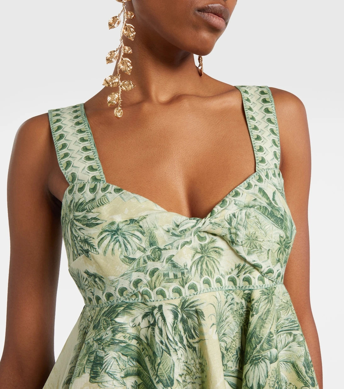 Alémais - Sara printed linen minidress