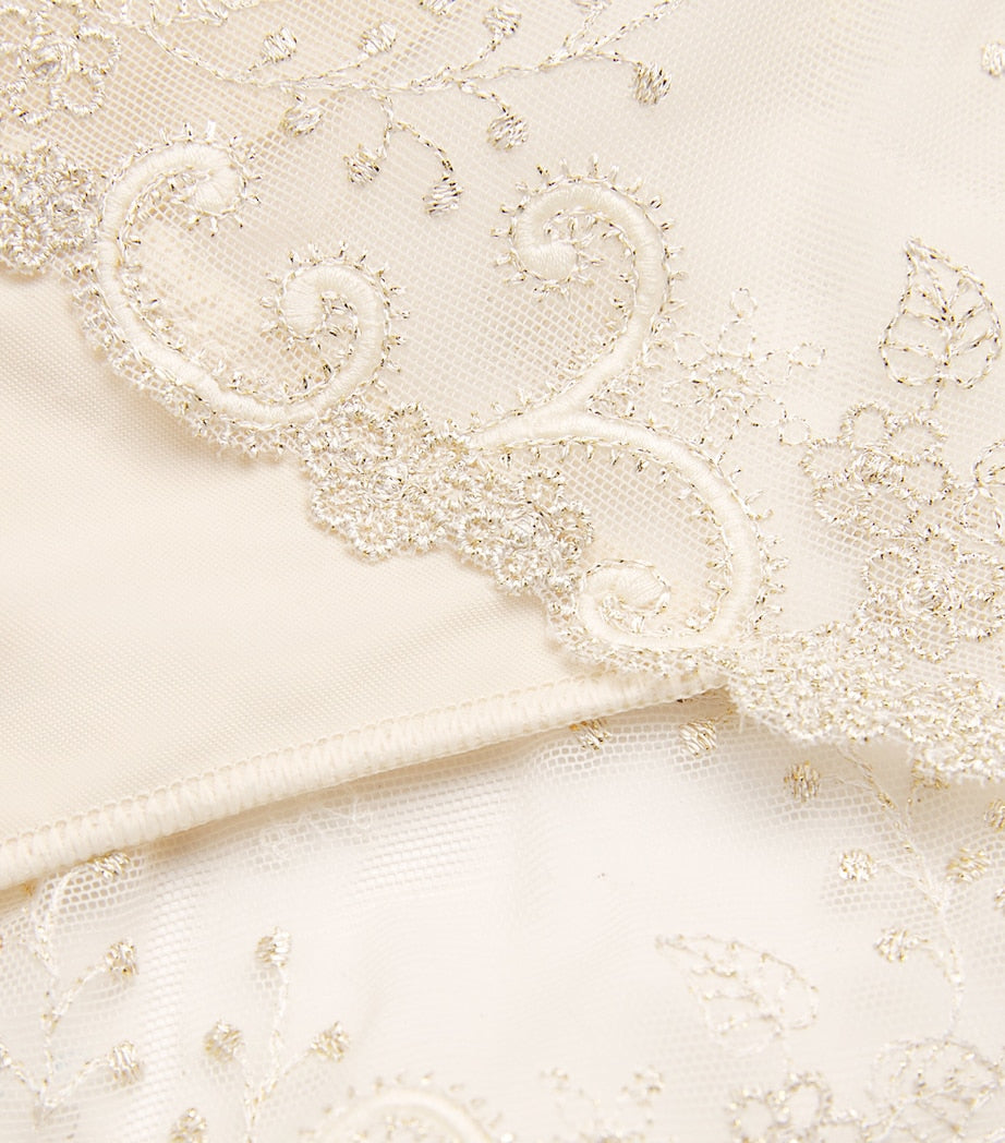 Simone Perele Lace Délice Shorty Briefs 054 Beige Topaz