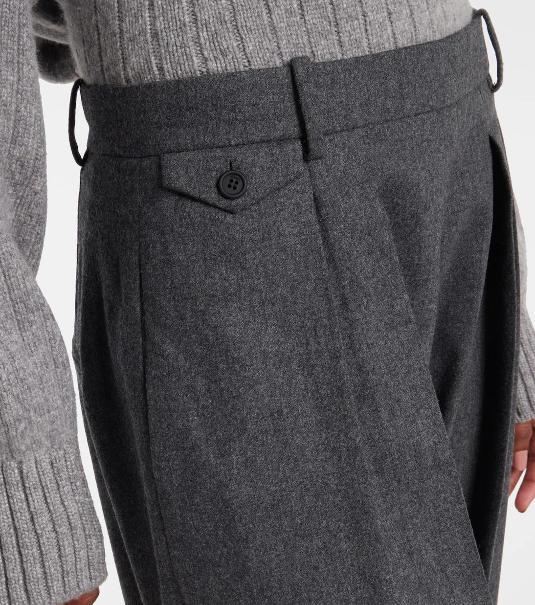 Khaite - Dugan high-rise wool tapered pants