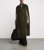 Wolk Morais Brown Cashmere On Set Cape Maxi Coat