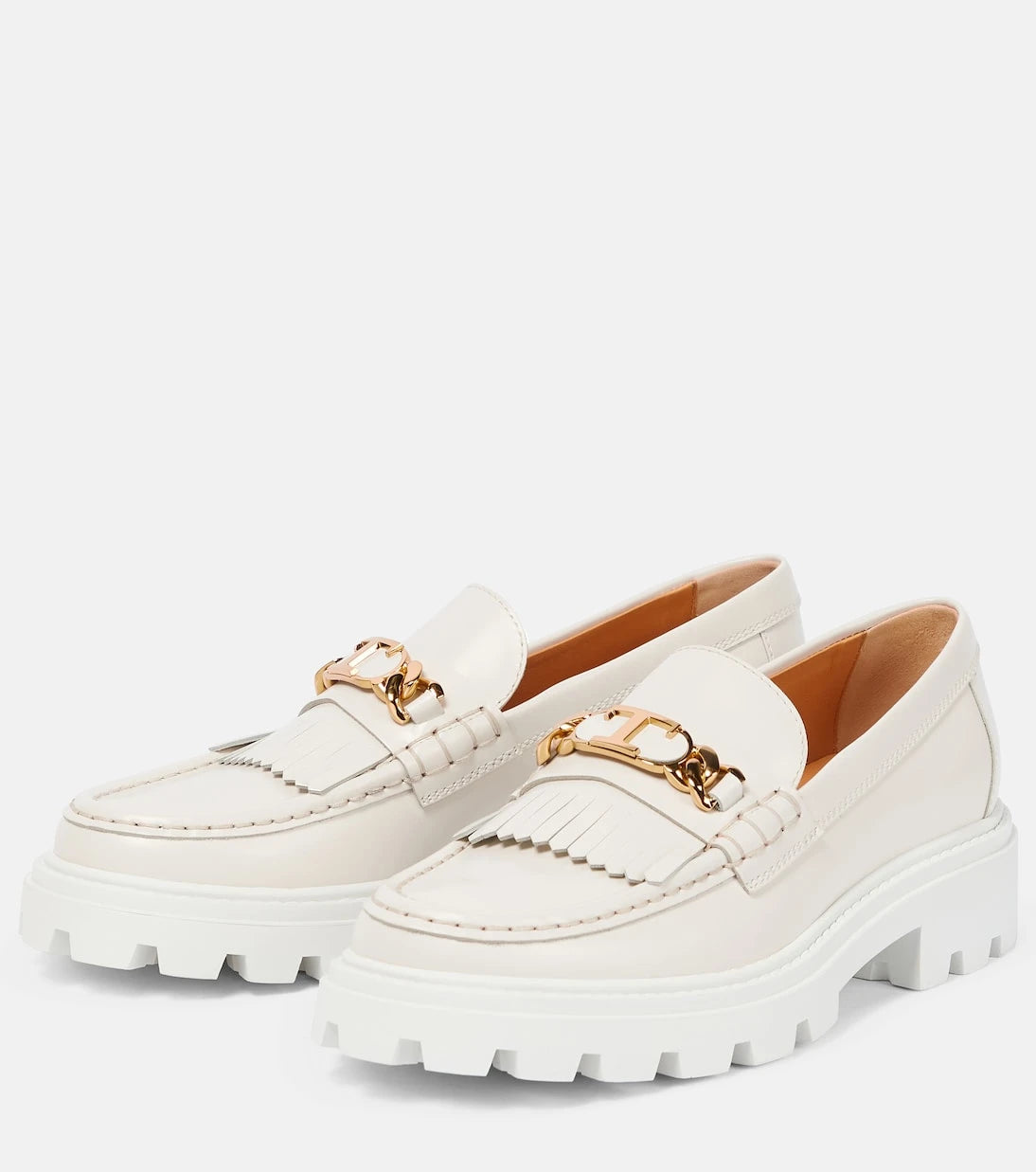 Tod's - حذاء لوفرز جلد بشراشيب