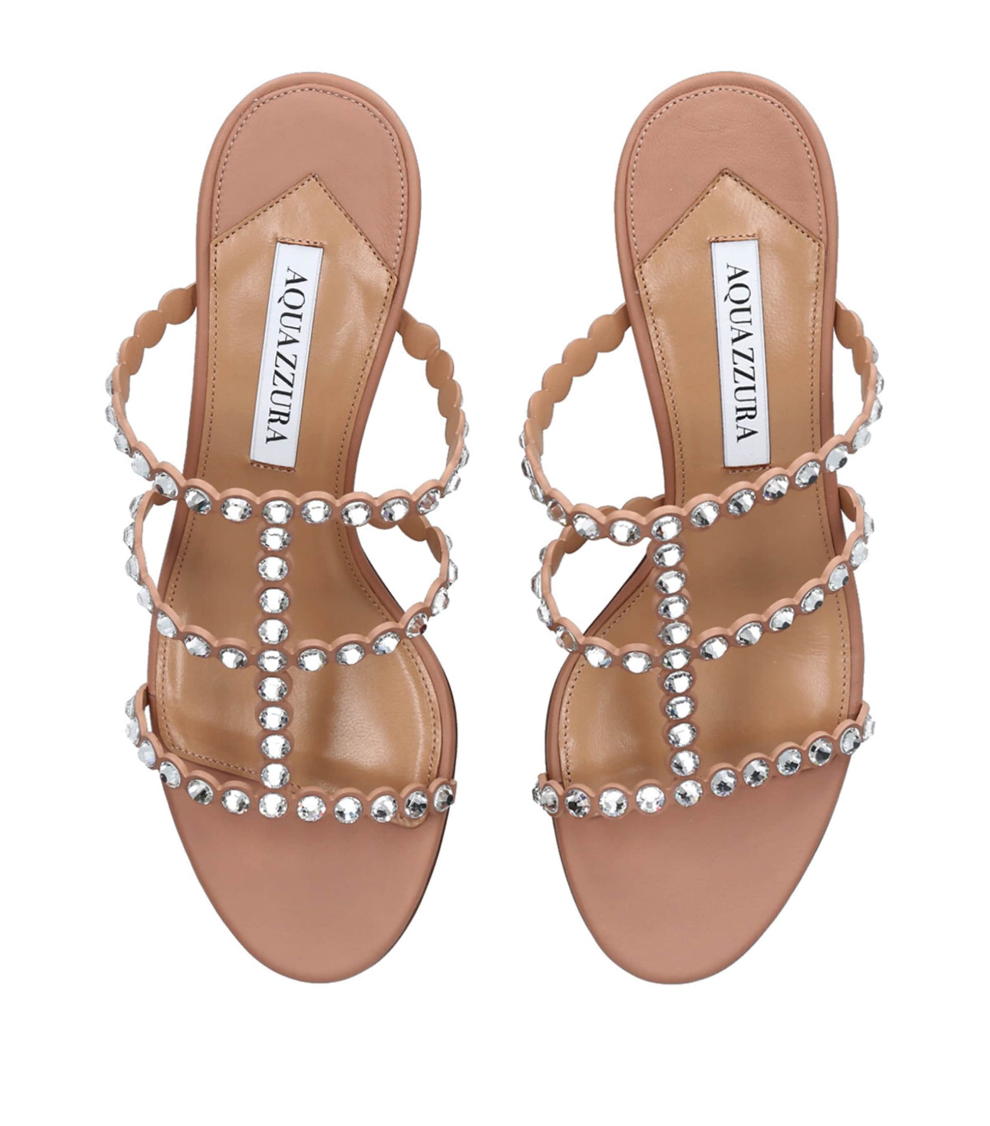 Pink Leather Embellished Tequila Sandals 50