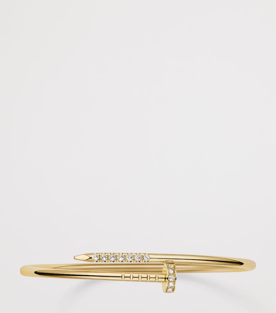 Small Yellow Gold and Diamond Juste Un Clou Bracelet