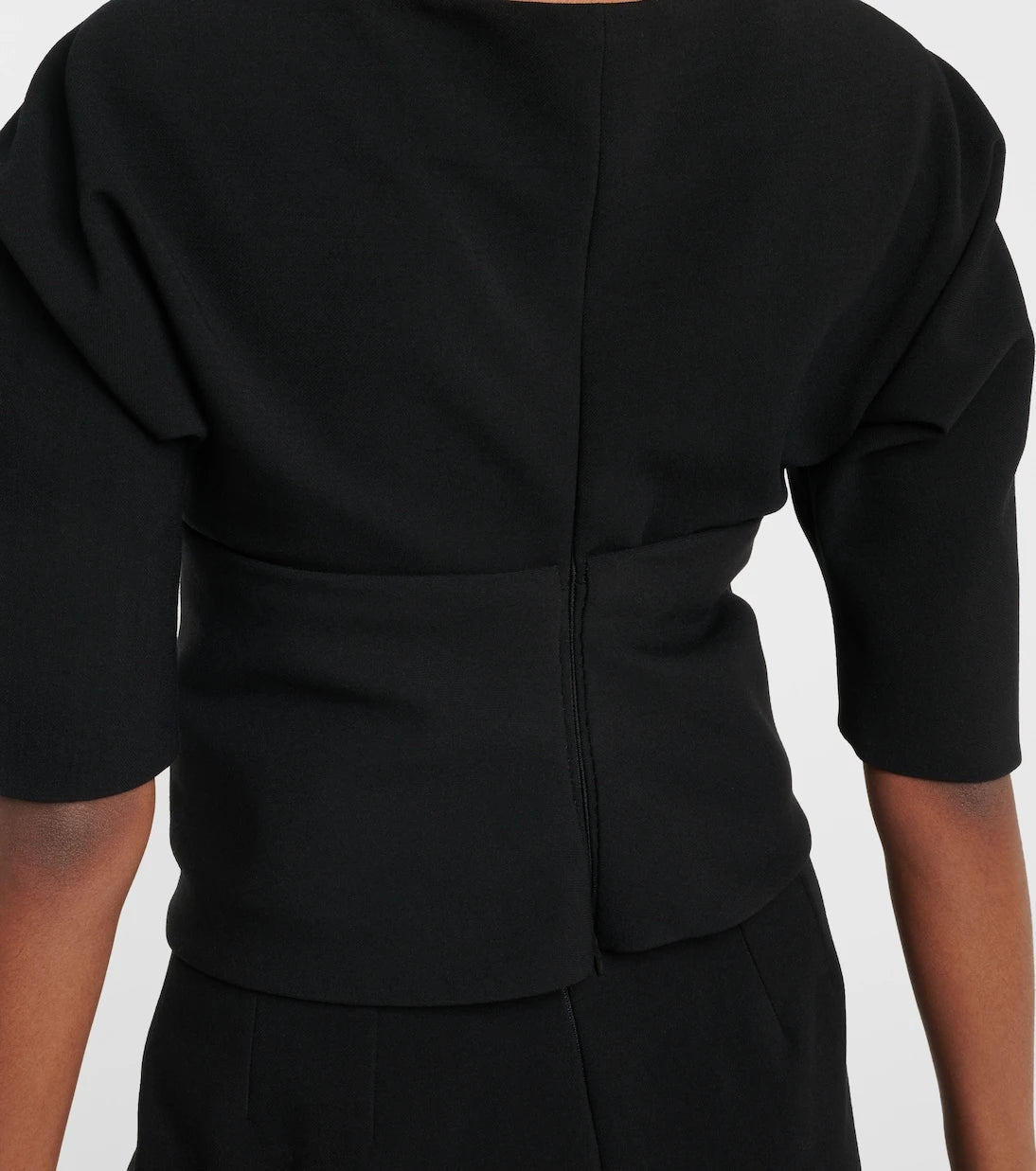 Ferragamo - Wool-blend gabardine top