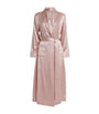 Pink Silk Satin Robe