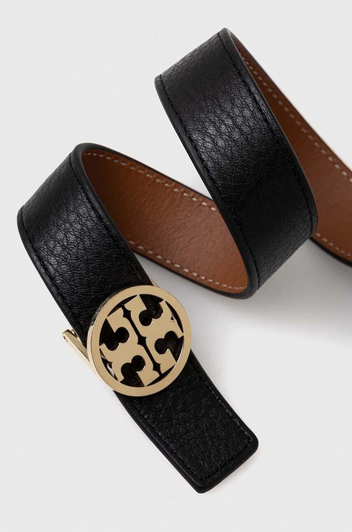 Кожен колан с две лица Tory Burch 1" Miller Reversible