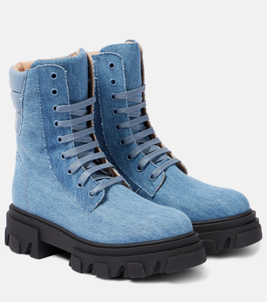 Gia Borghini - Gia 35 denim combat boots